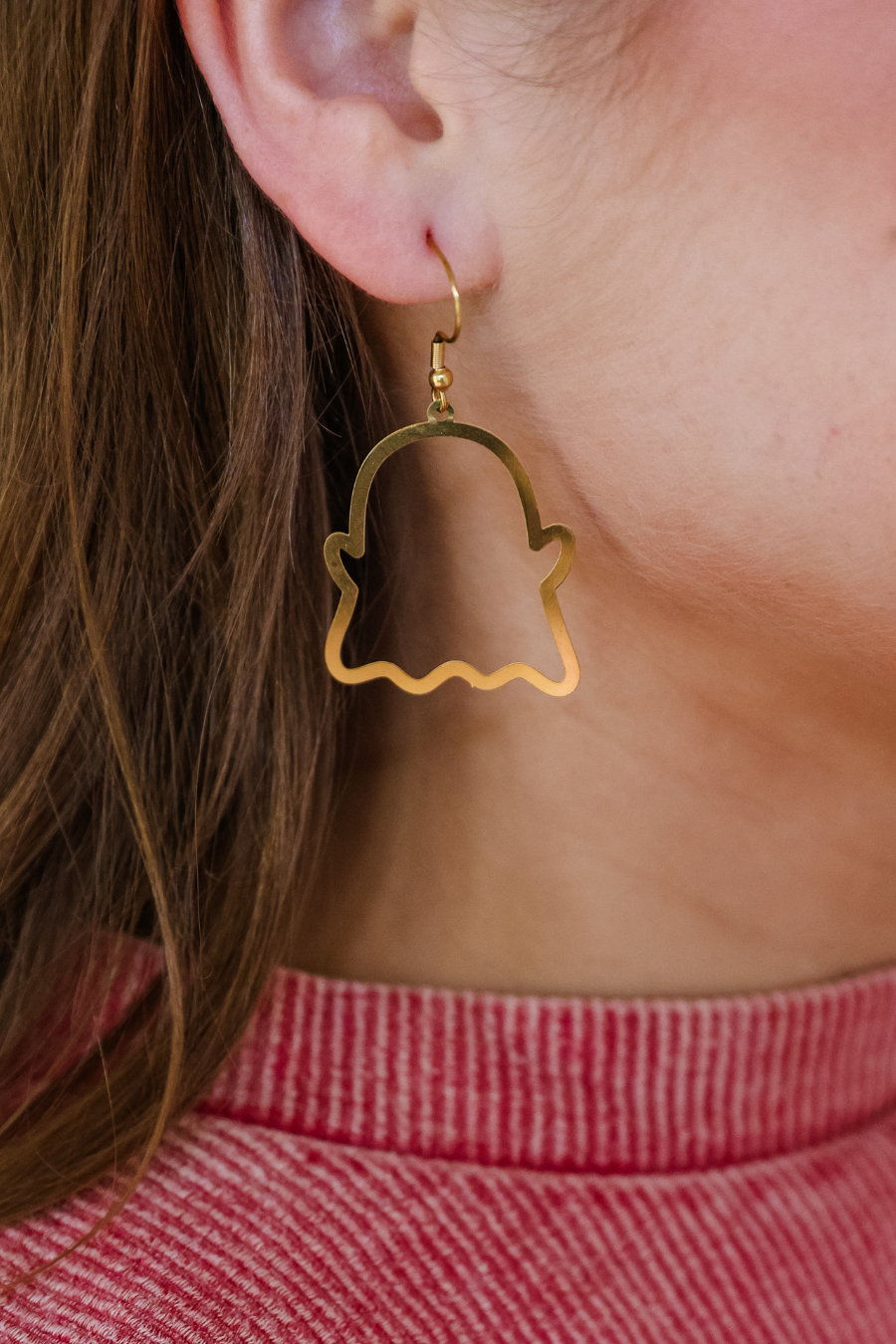 Gold Ghost Earrings