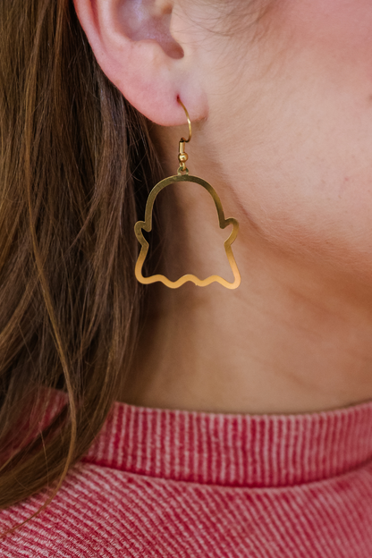 Gold Ghost Earrings