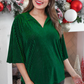 Eve Striped Velvet Top