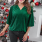 Eve Striped Velvet Top