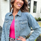 Stevie Rhinestone Denim Jacket