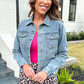Stevie Rhinestone Denim Jacket