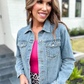 Stevie Rhinestone Denim Jacket