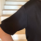 Casual Upgrade Half Sleeve Luxe Top- Black