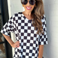 Daily Basis Biker Set, Black/White Checkered