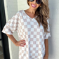 Daily Basis Biker Set, Neutral Checkered