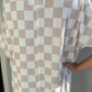 Daily Basis Biker Set, Neutral Checkered