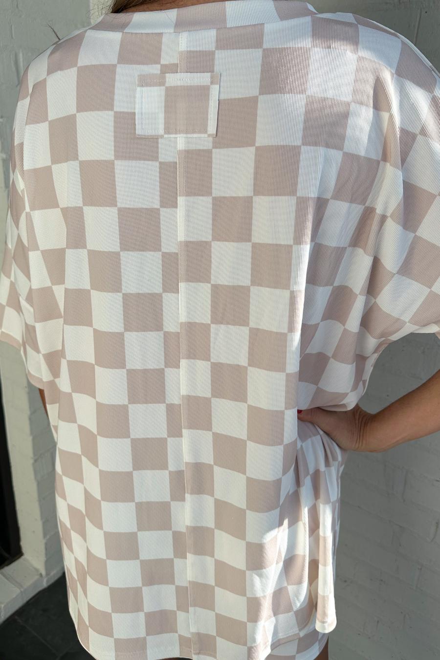Daily Basis Biker Set, Neutral Checkered