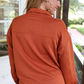 Tanner Textured Quarter Zip, Rust