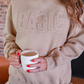 Basic Embossed Sweatshirt