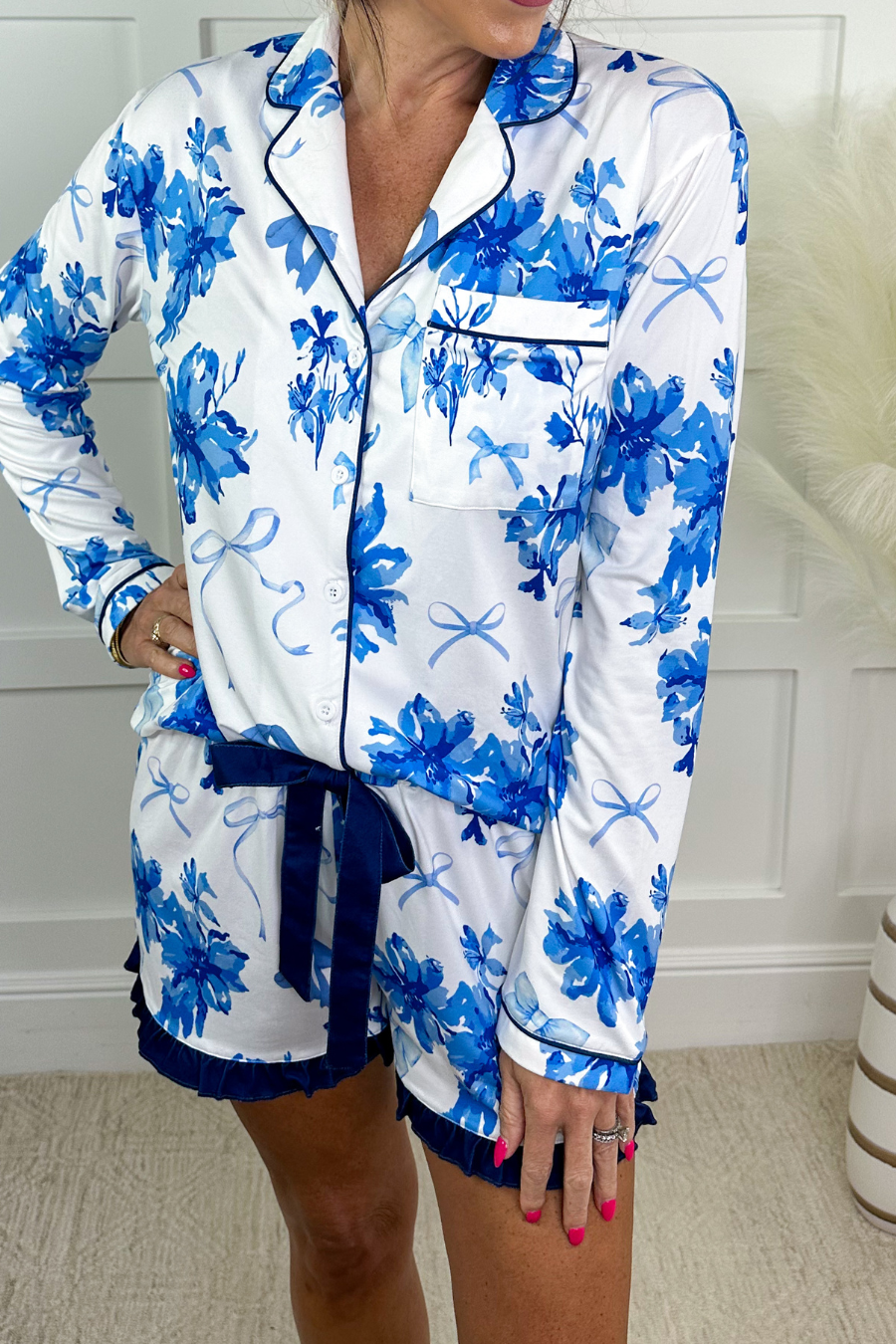 Blossom Ruffle Pajama Set