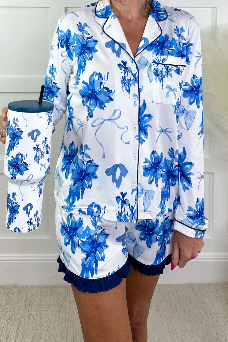 Blossom Ruffle Pajama Set