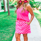 Checked Out Checkered Skort