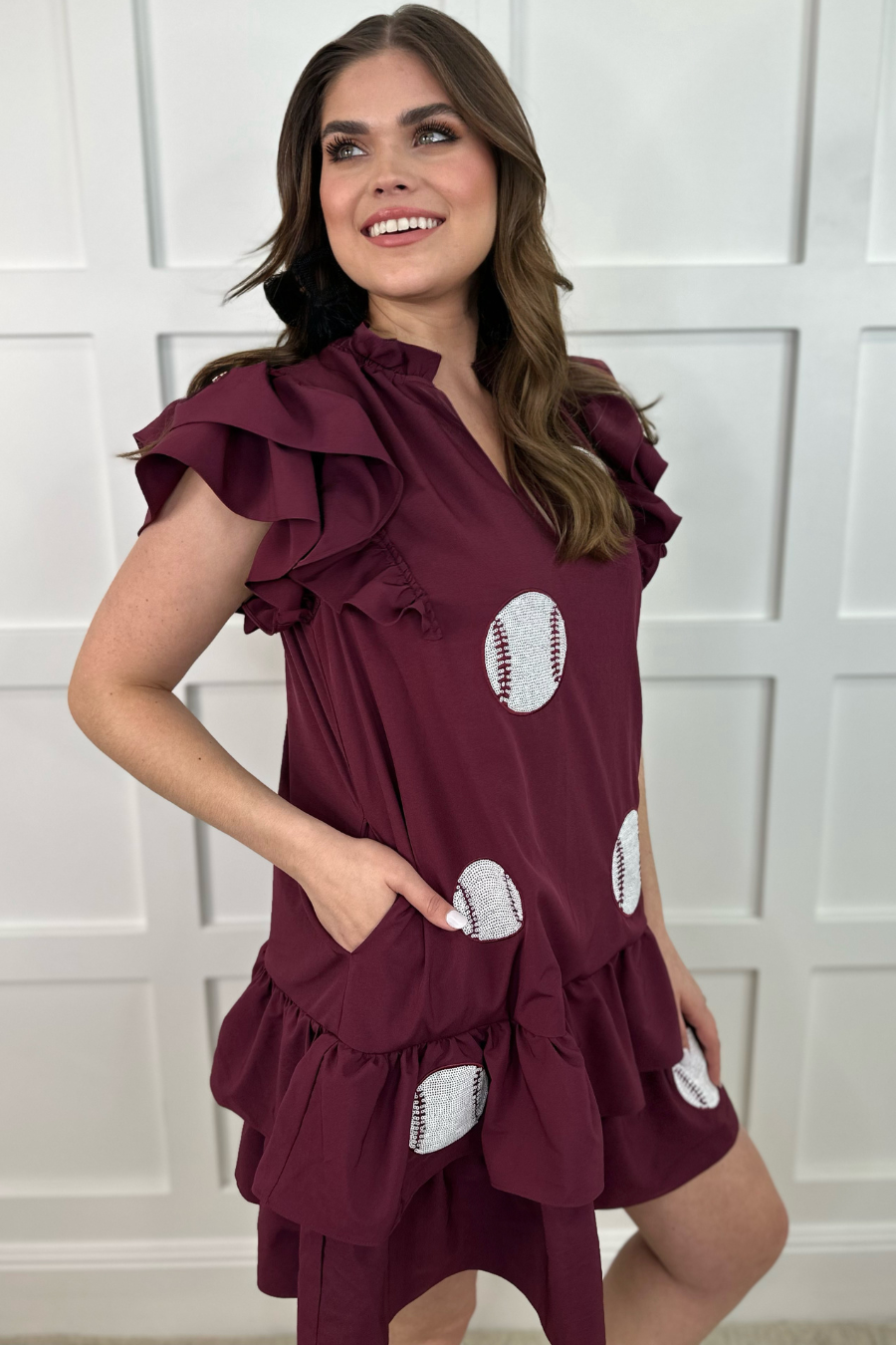 Baseball Fan Sequin Dress