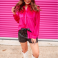 Shane Velvet Button Up Top