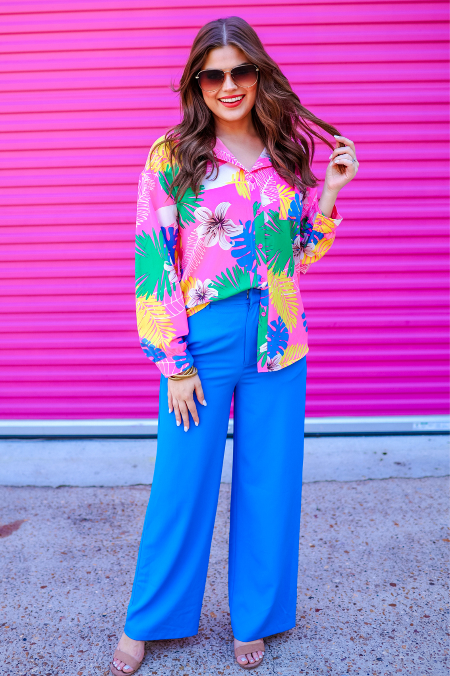 Trip To The Keys Button Up Top