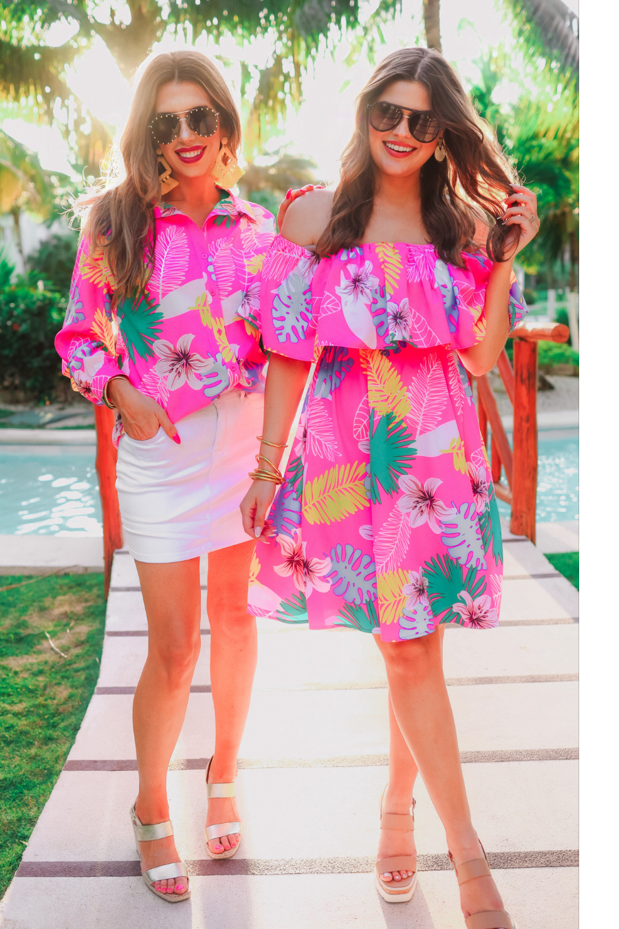 Truly Tropical Off The Shoulder Dress