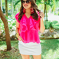 Get The Scoop Ruffle Top
