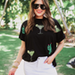 Drinks On Me Sequin Patch Top