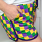 PREORDER-Beads And Bourbon Checkered Drawstring Everyday Shorts