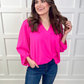 Jamie Balloon Sleeve Top - Jess Lea Wholesale