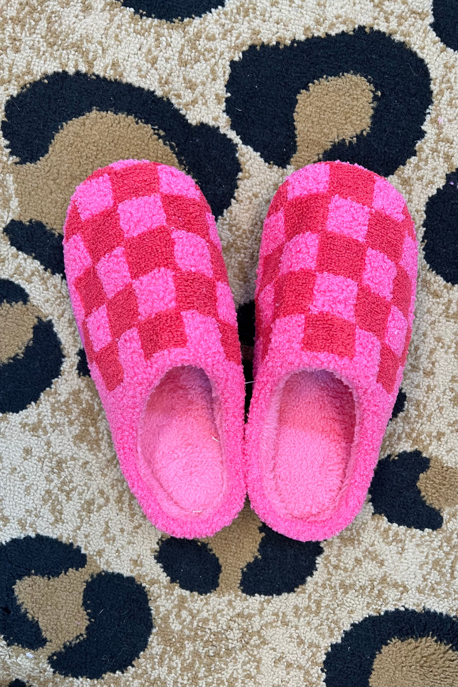 Checked Out Checkered Slippers