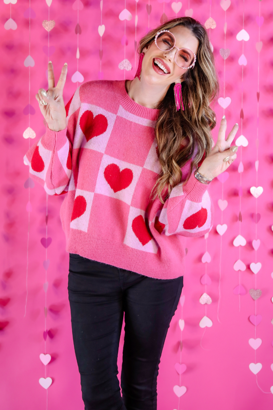 PREORDER-Layers Of Love Heart Sweater