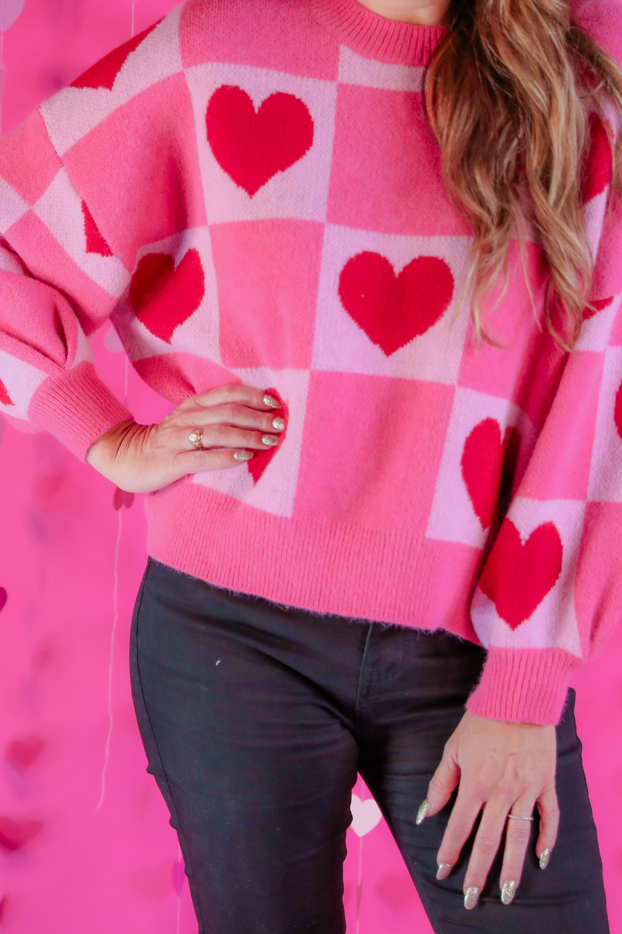 PREORDER-Layers Of Love Heart Sweater