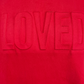 Loved Embossed Sweatshirt