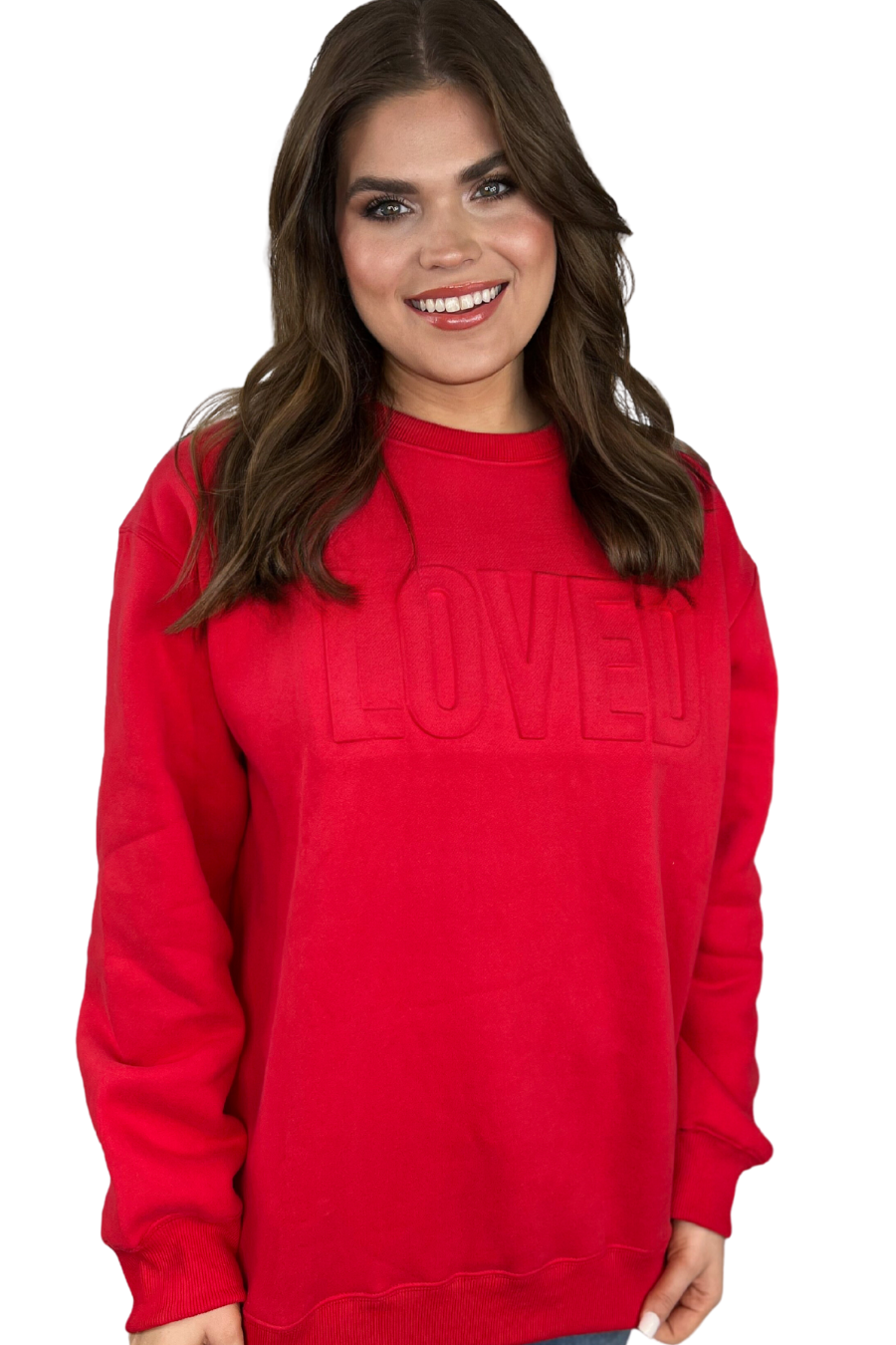 Loved Embossed Sweatshirt – Jess Lea Wholesale