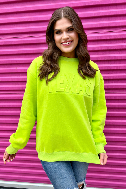 Texas Embossed Sweatshirt
