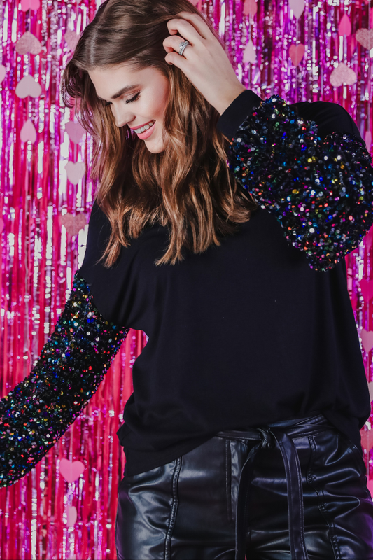 Vegas Lights Sequin Top - Jess Lea Wholesale