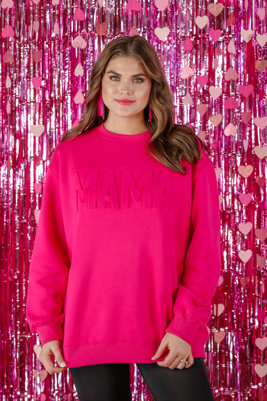 Mama Embossed Sweatshirt