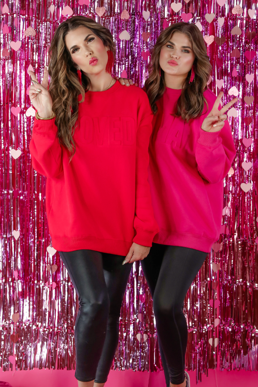 Loved Embossed Sweatshirt