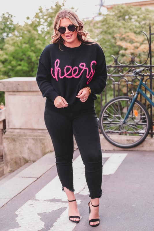 PREORDER-Cheers Tinsel Sweater