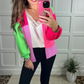 Happy Vibes Color Block Cardigan