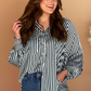 IMPERFECTIONS-Connor Striped Smocked Top - Jess Lea Wholesale