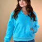 Kenna Hooded Quarter Zip Pullover