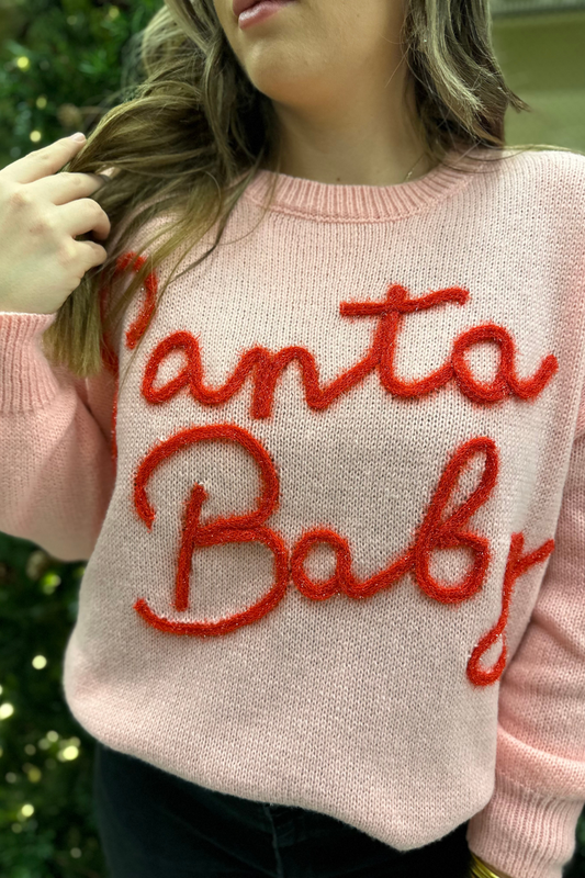 Santa Baby Tinsel Sweater