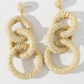 Daisy Raffia Earrings