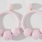 Peony Raffia Earrings