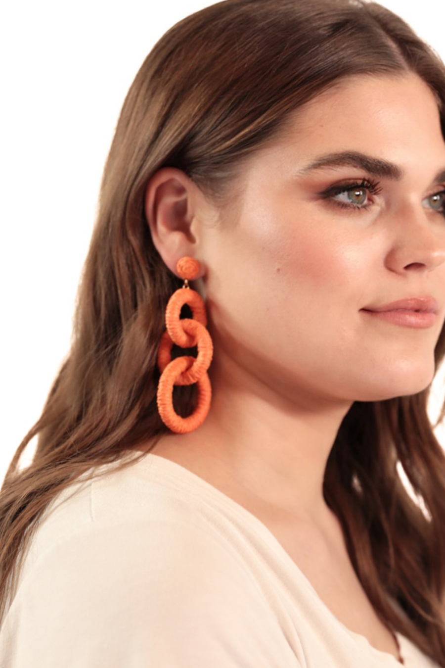 Daisy Raffia Earrings