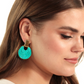 Rose Raffia Earrings