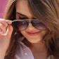 Dare To Dazzle Aviator Sunglasses