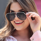 Dare To Dazzle Aviator Sunglasses