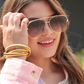 Dare To Dazzle Aviator Sunglasses