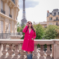 Fashion Week Hot Pink Coat