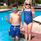 Boys Sailing Away Swim Trunks