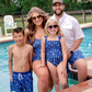 Boys Sailing Away Swim Trunks