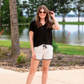 Luxury Getaway Marble Drawstring Everyday Shorts